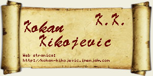 Kokan Kikojević vizit kartica